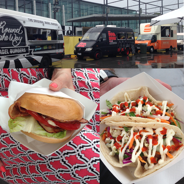 The rain did not deter me tasting the food truck wares