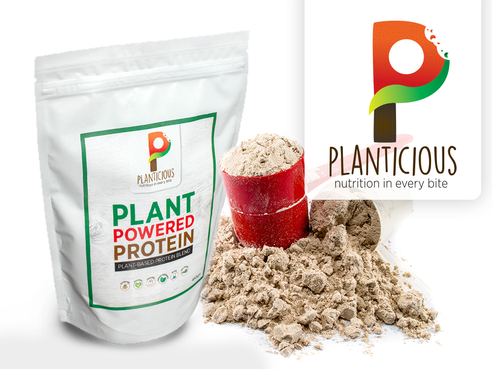 Plant based food brand packaging design