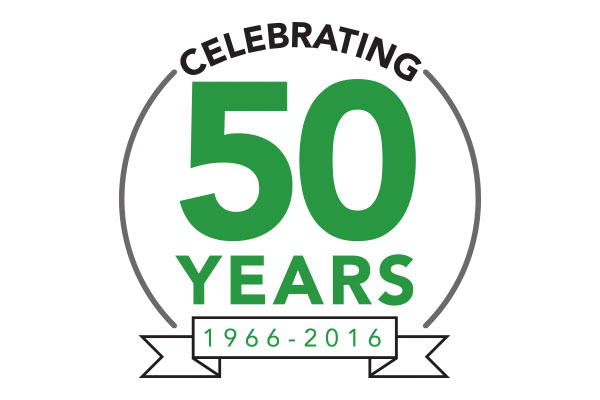 Milestone 50 Years logo design