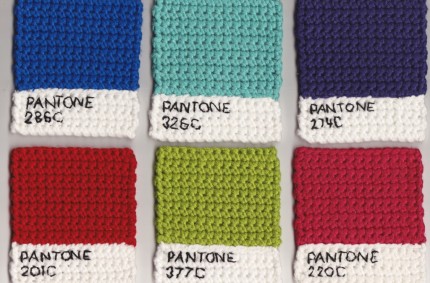 Pantone Knitted Swatches